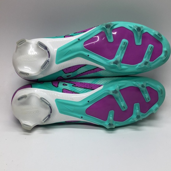 Mens Zoom Vapor 15 Pro FG Teal/Purple DJ5603-300 USED Sz 10 - Picture 10 of 15